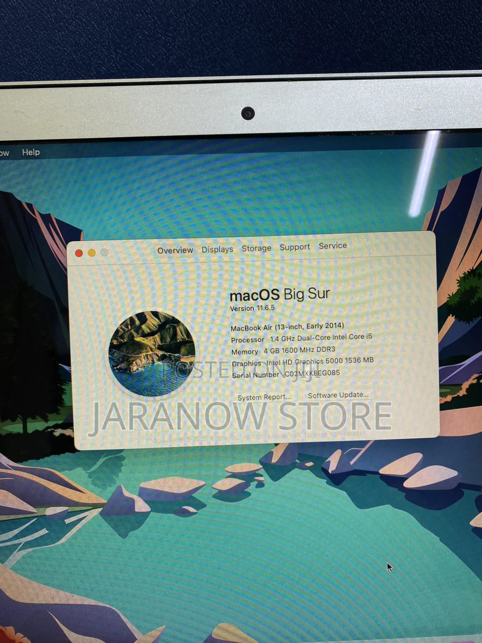 Laptop Apple MacBook Air 4GB Intel Core i5 SSD 128GB