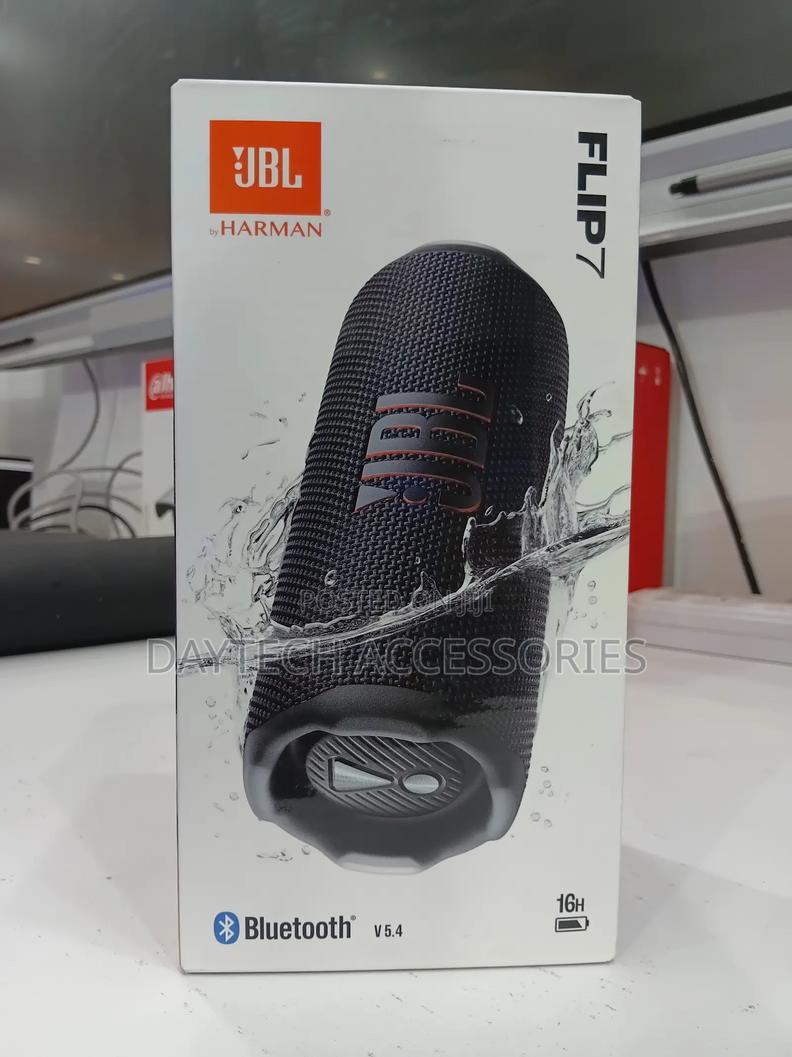 JBL Flip 7 Portable Bluetooth Speaker With a 16-Hour Battery Life.