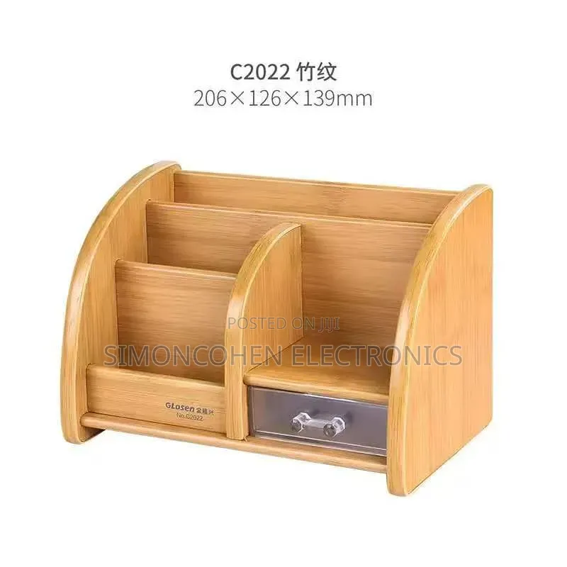 Glosen Wooden Desk Organizer for Table - Home, Office, School Etc