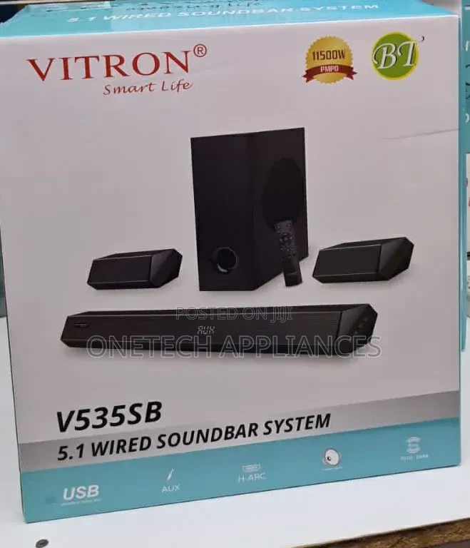 Vitron V535sb 5.1ch Wired Soundbar Subwoofer System
KSH 6,500.00