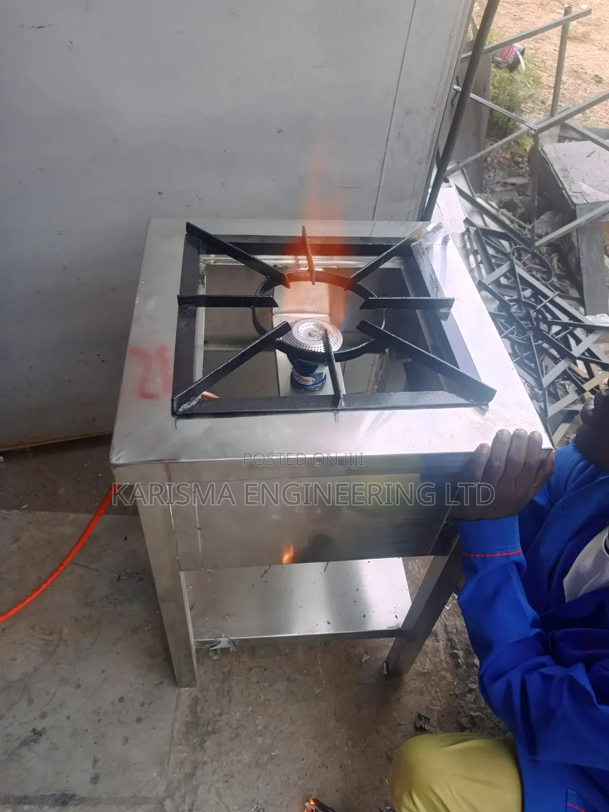 Stainless Steel High-Pressure Single Burner Commercial Gas
