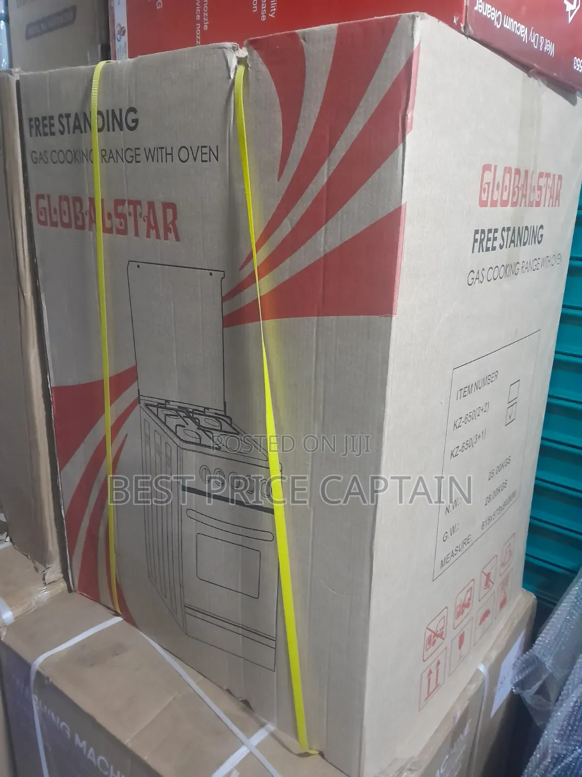 50*55cm Jet 3+1 Standing Cooker With Electric Oven