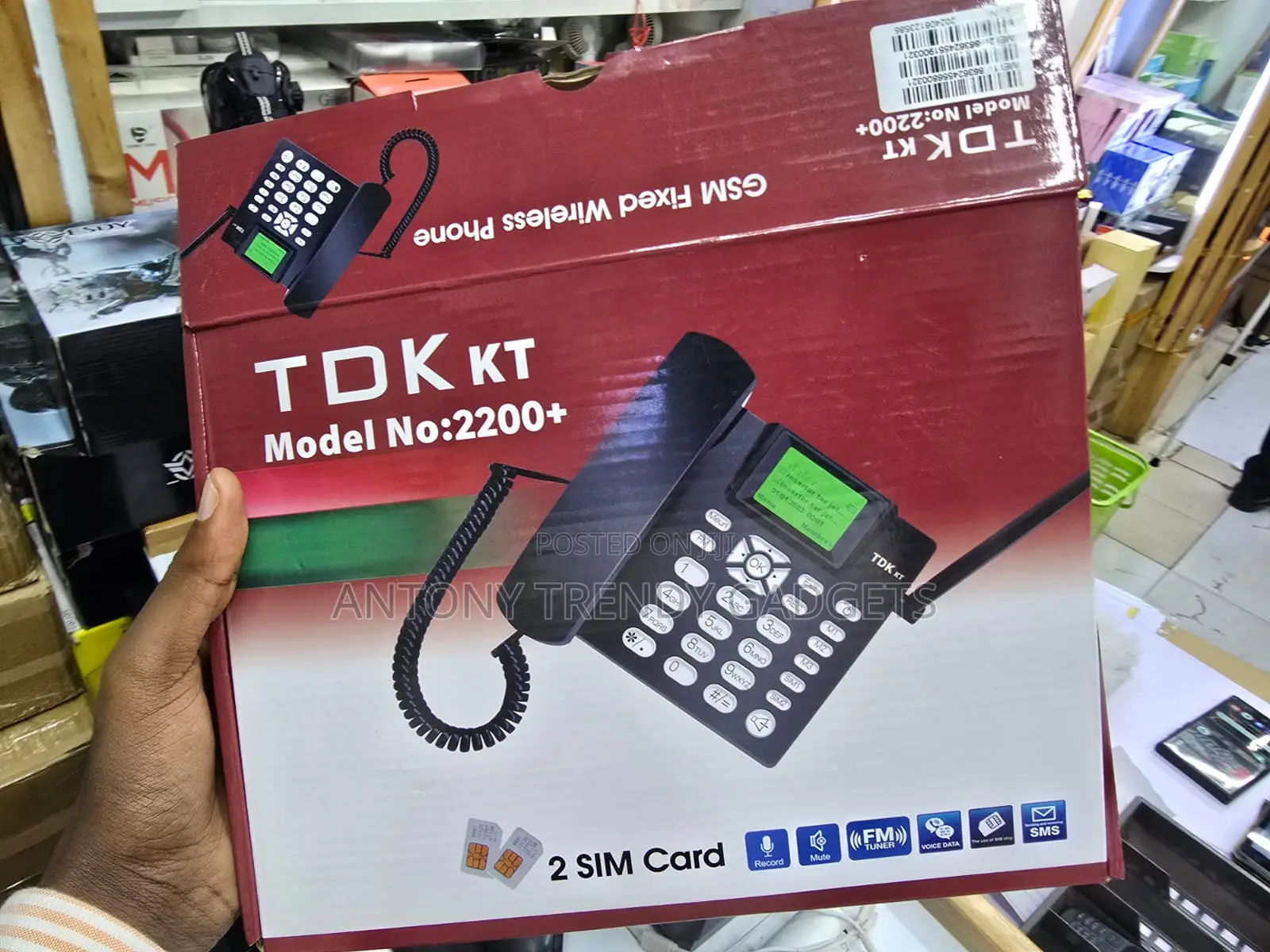TDK Kt 2200+ Dual Sim GSM Fixed Wireless Desk Phone