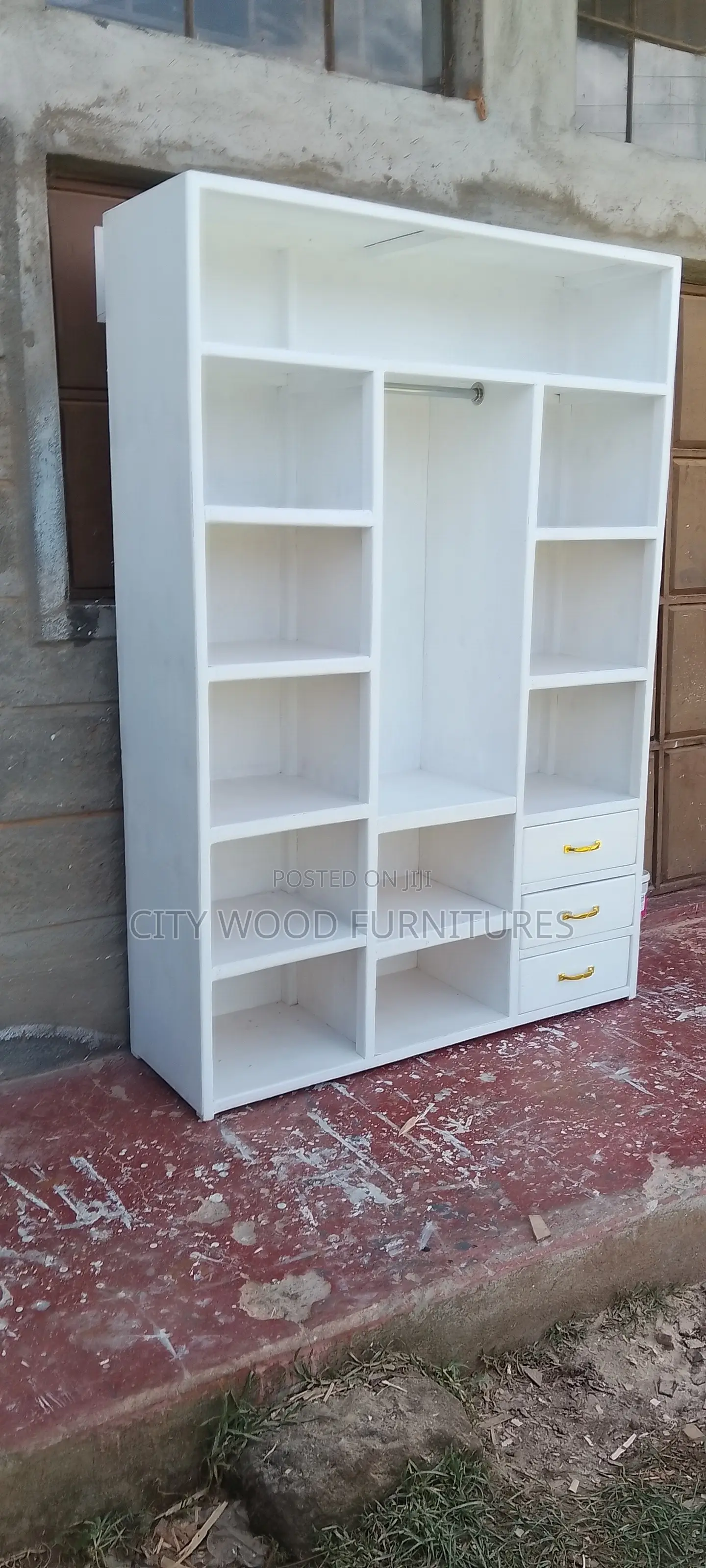 White Wood Shoe Rack