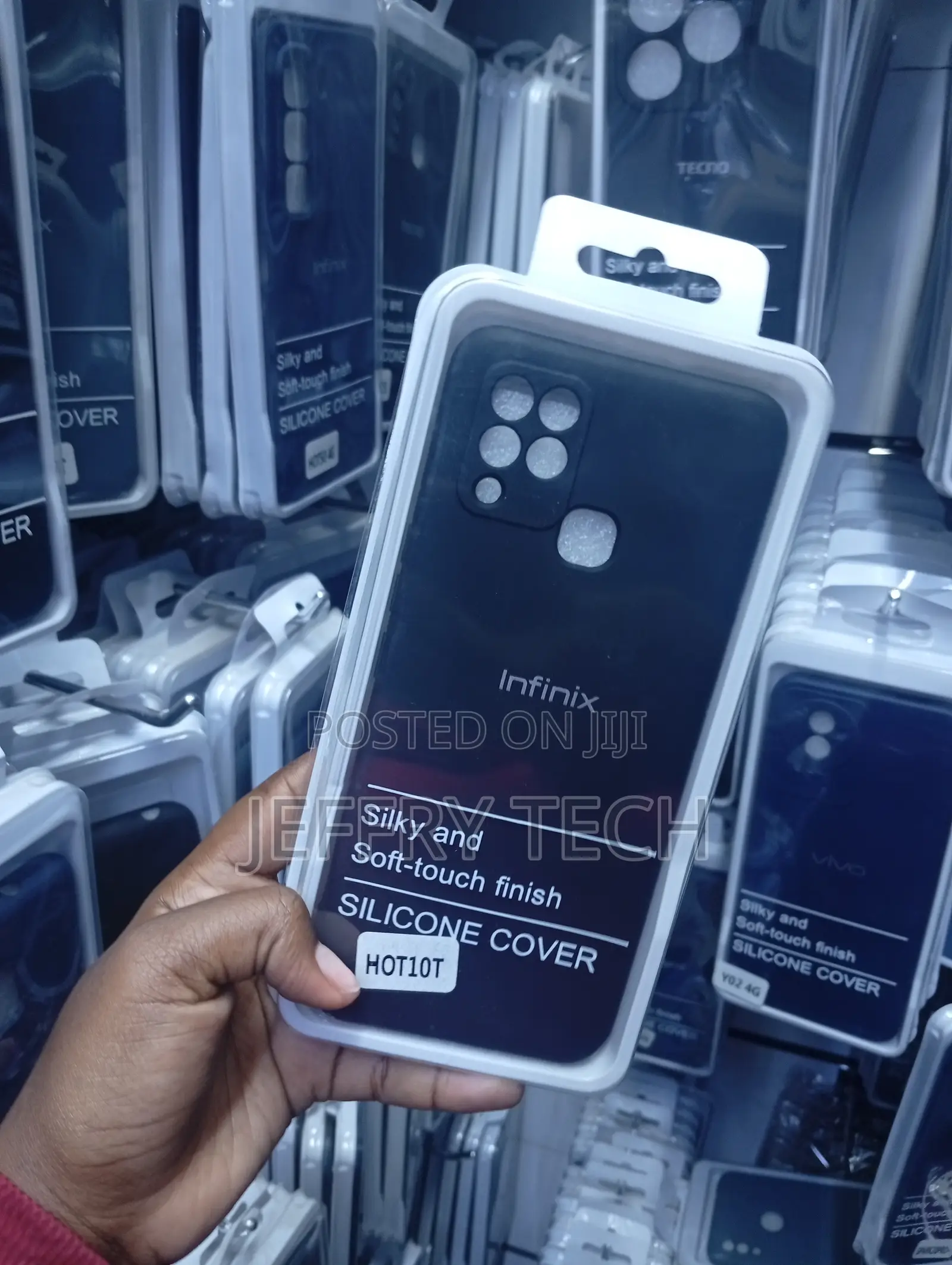 Infinix Hot10t Black Back Cover