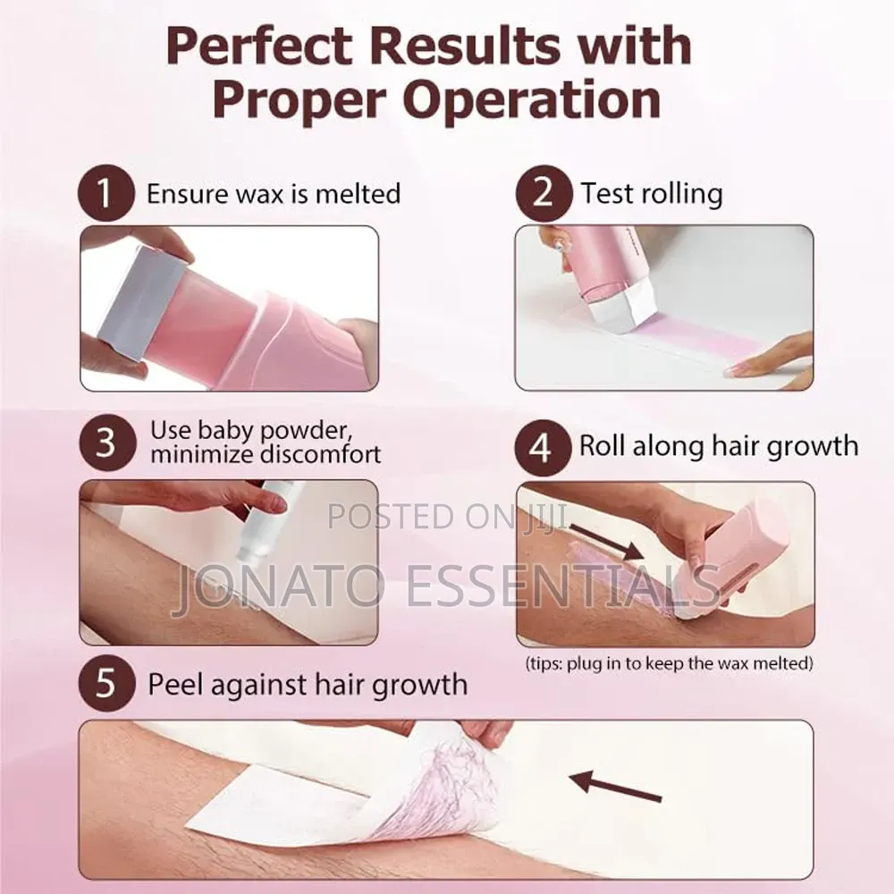 Roll on Waxing Kit Professional Hair Removal Wax Warmer Heater
