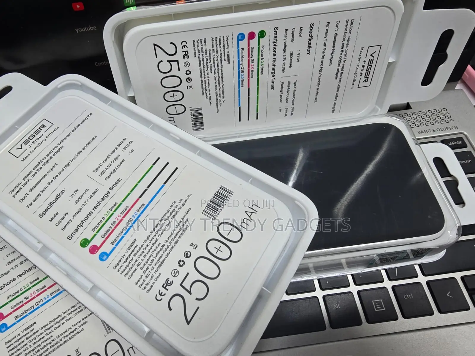 Veger V11w 25000mah Power Bank Dual Usb Fast Charging