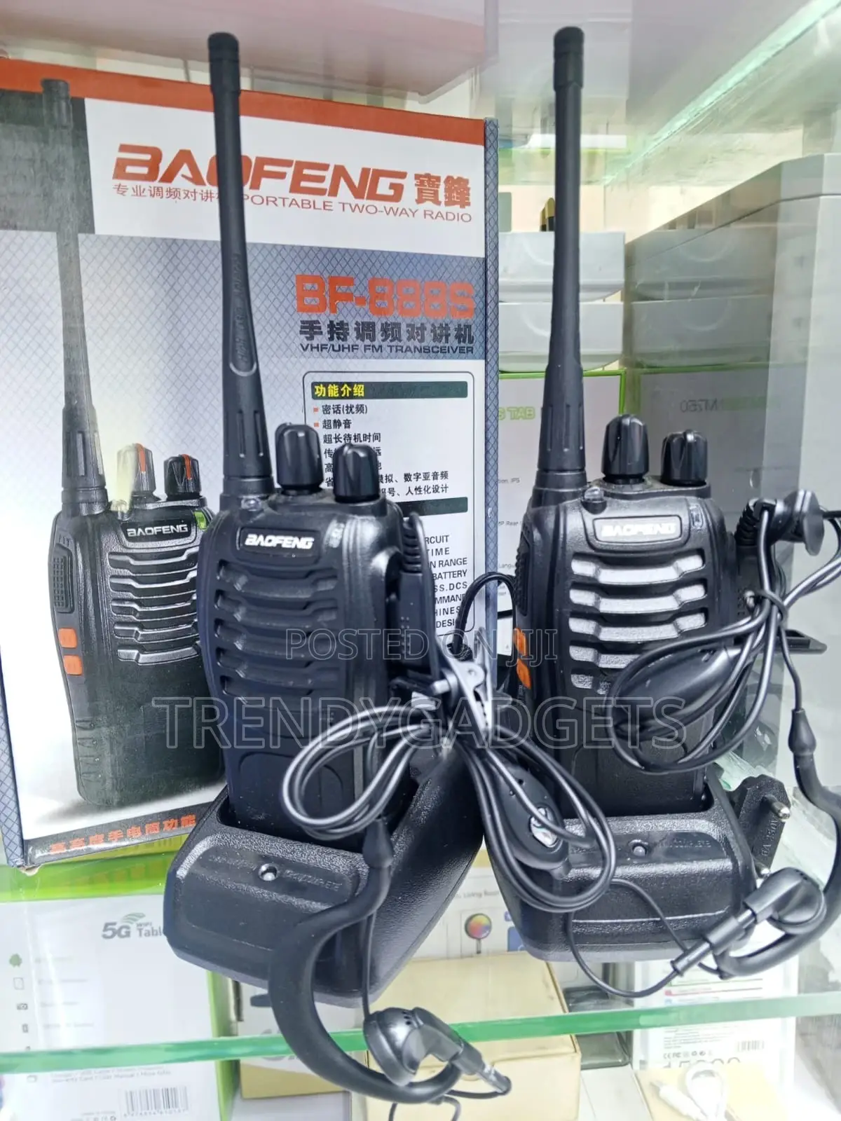 Bf-888s Rechargeable Walkie Talkie 1500mah Battery Radio