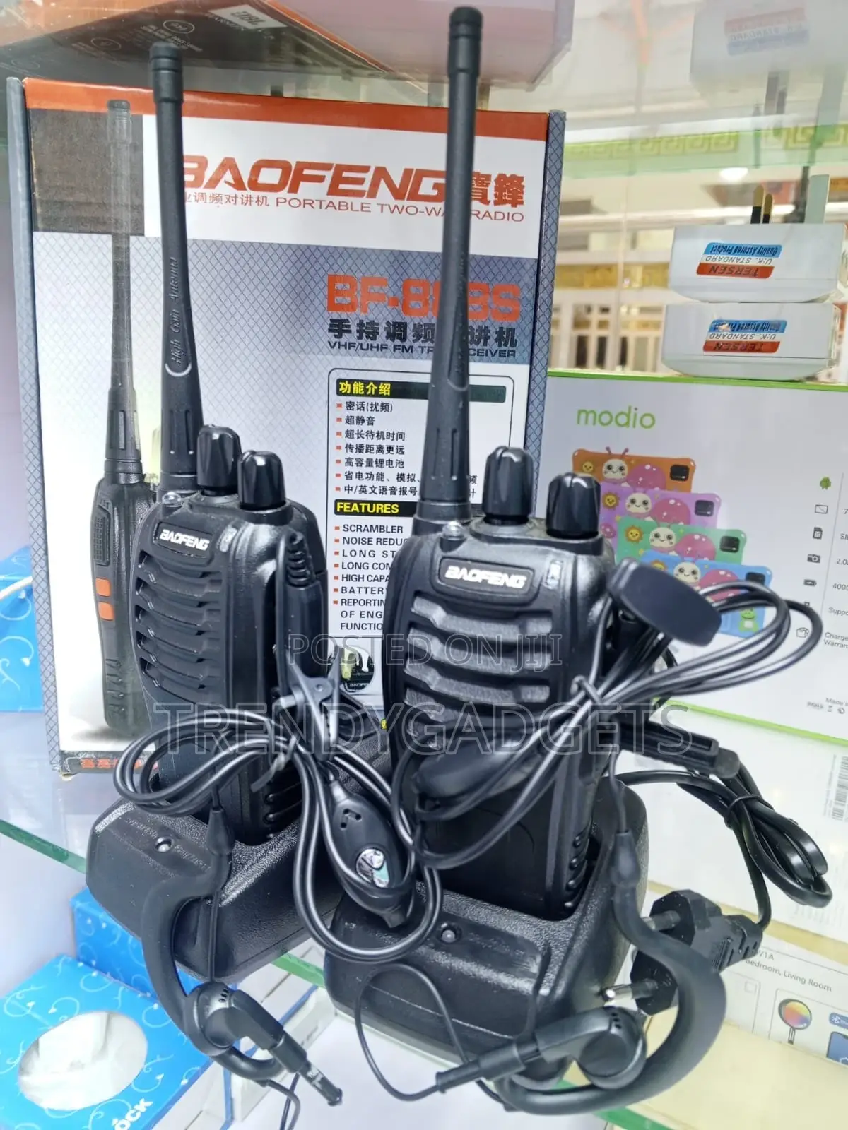 Bf-888s Rechargeable Walkie Talkie 1500mah Battery Radio