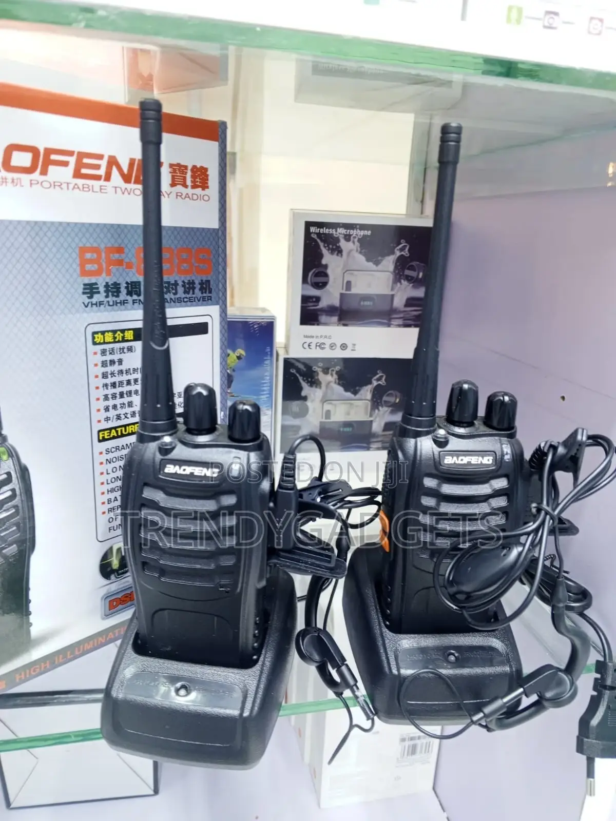 Bf-888s Rechargeable Walkie Talkie 1500mah Battery Radio