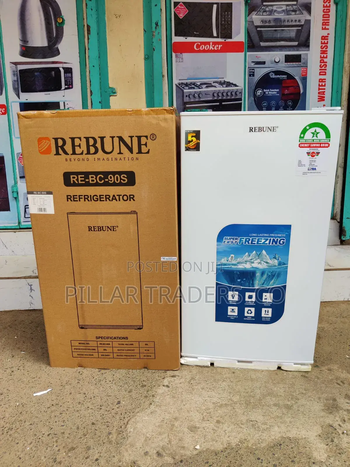 Rebune 85l Single Door Fridge – Energy Saving Mini Refrigerator