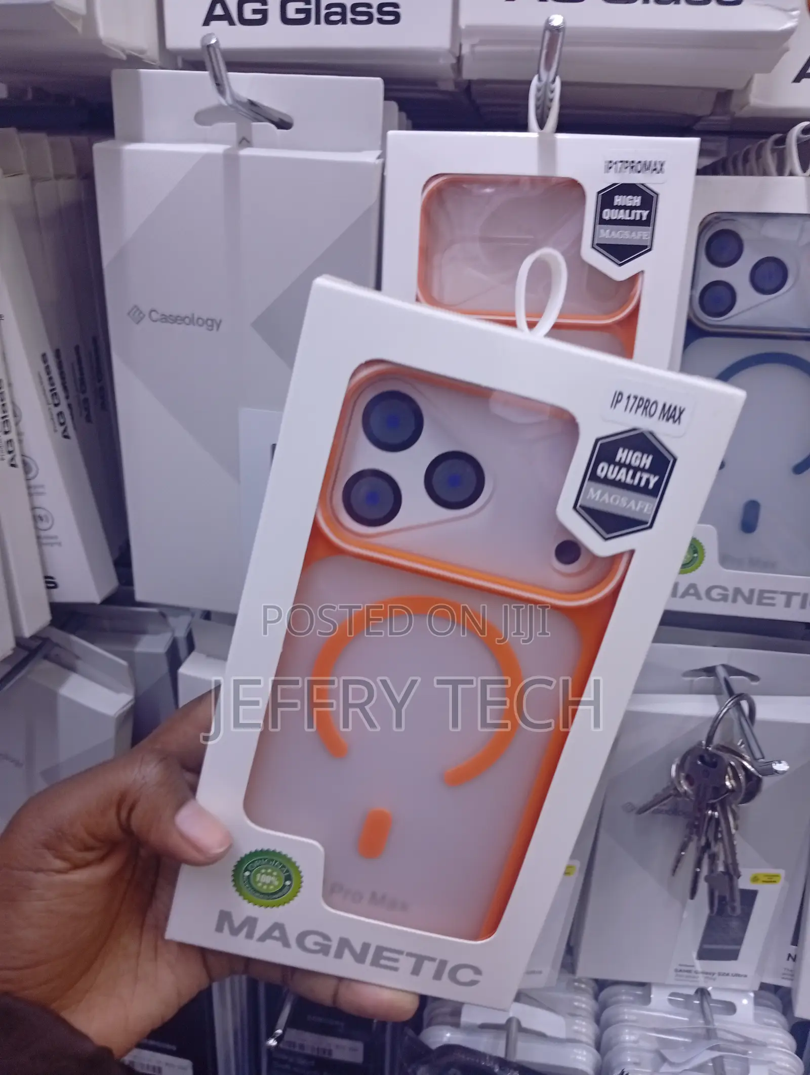 iPhone 17 Pro Max With Orange Trim and a Built-in Camera Stand.