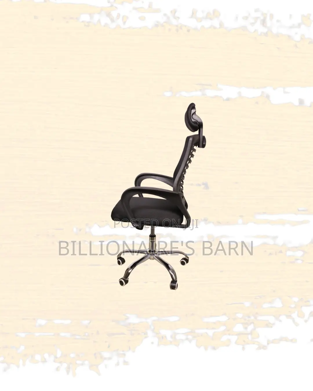 Modern Secretarial Mesh Chair Adjustable Headrest and Lumbar Support