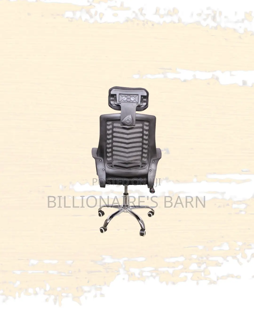 Modern Secretarial Mesh Chair Adjustable Headrest and Lumbar Support
