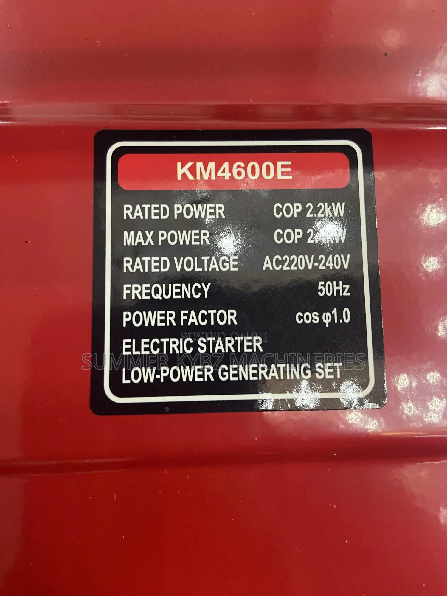 K-Max Gasoline Generator