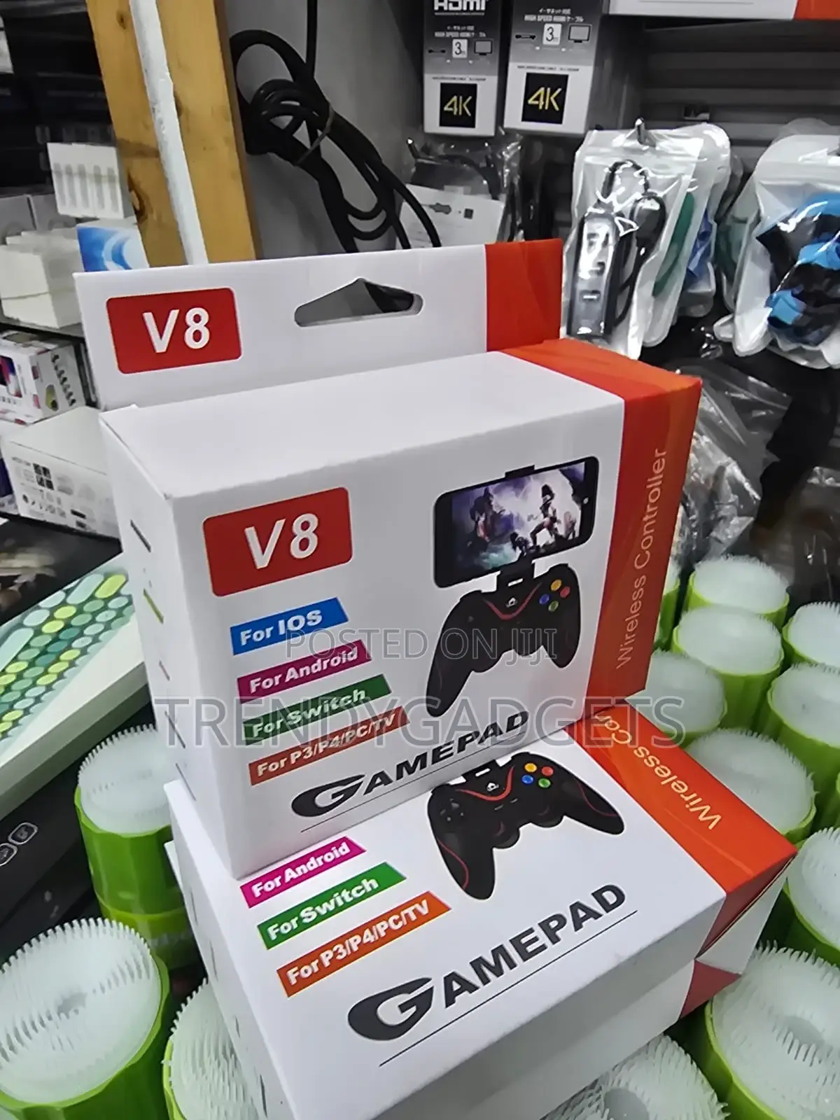 V8 Gaming Controller for Switch Ps3 Ps4 Tv Mobile