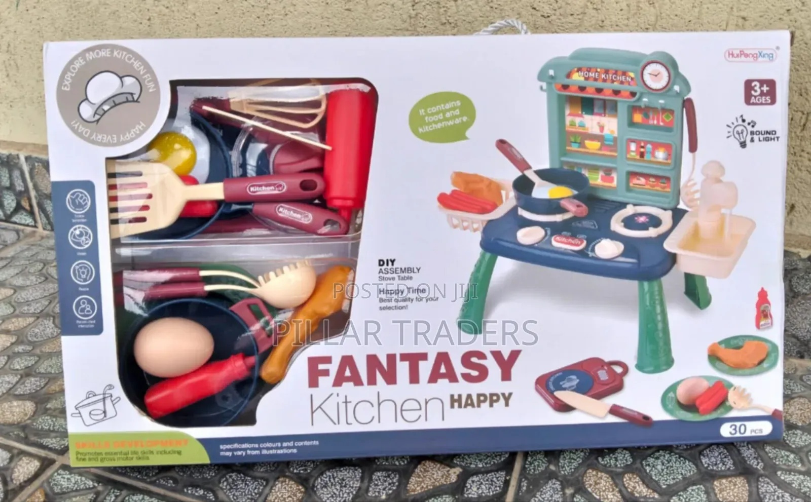 Mini Kitchen Play Set for Kids With Cooking Accessories