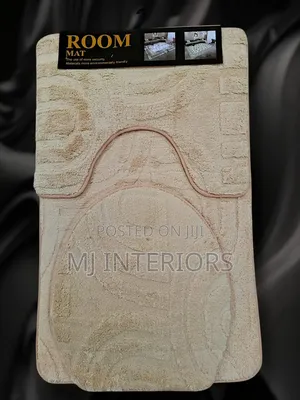 Fluffy 3 Piece Bathroom Mat Set