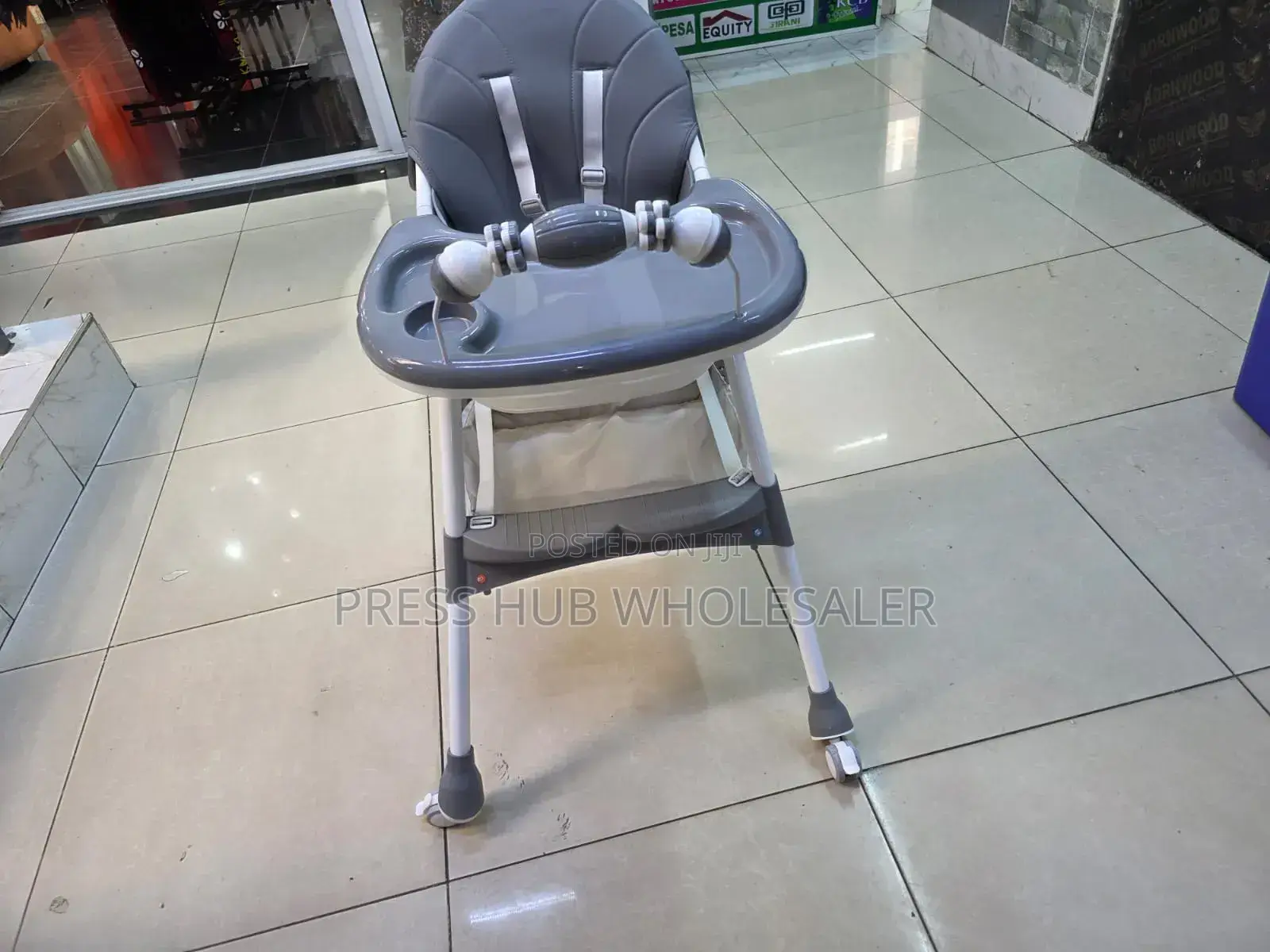 Foldable 2-in-1 Baby High Chair Adjustable