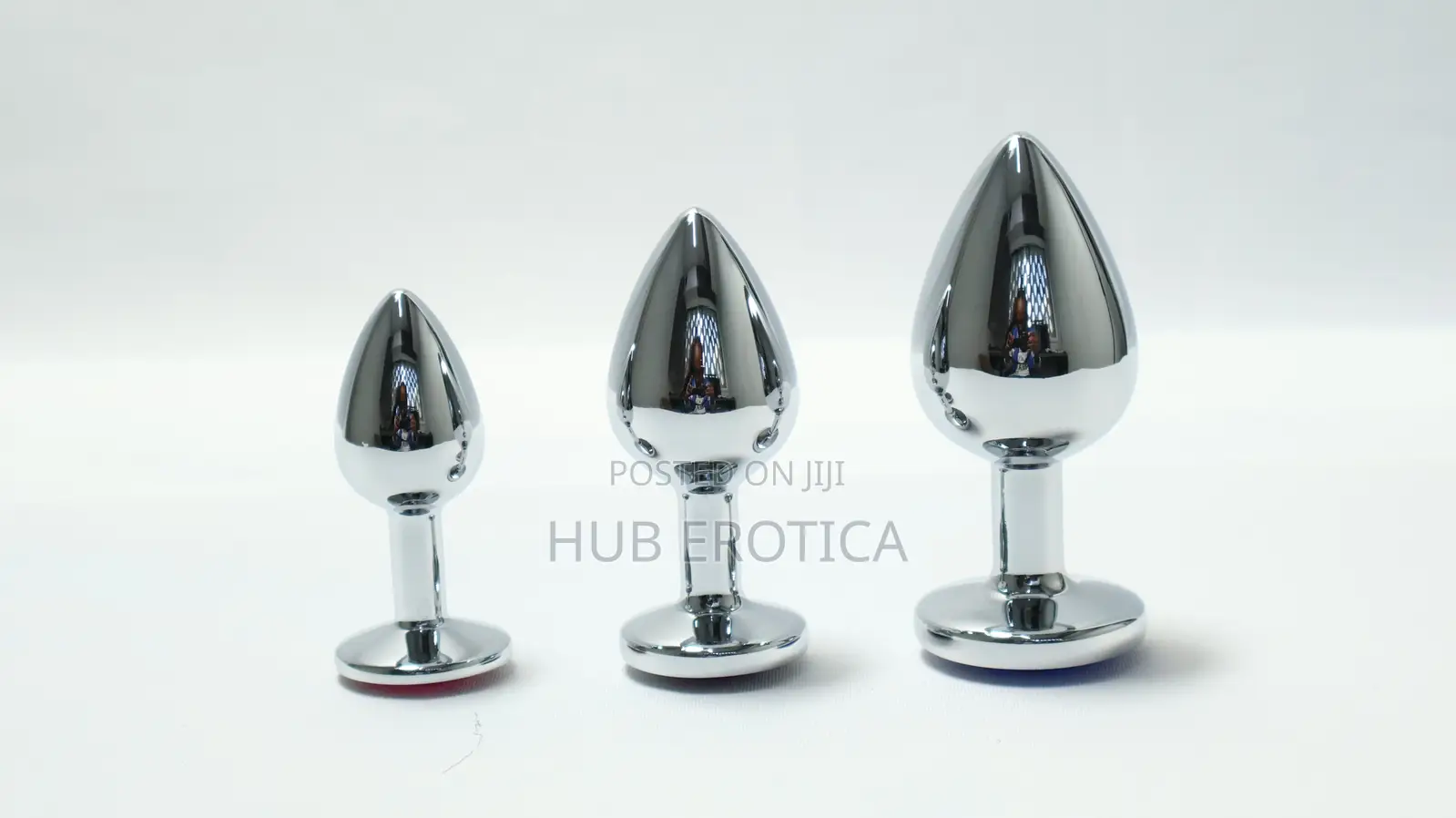 Premium 3-Piece Jewelled Stainless Steel Anal Trainer Set