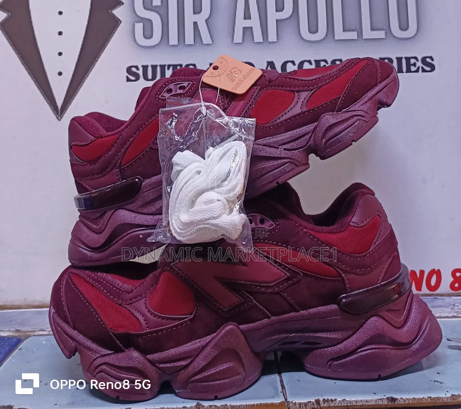 New Balance 9060 Maroon Shoes