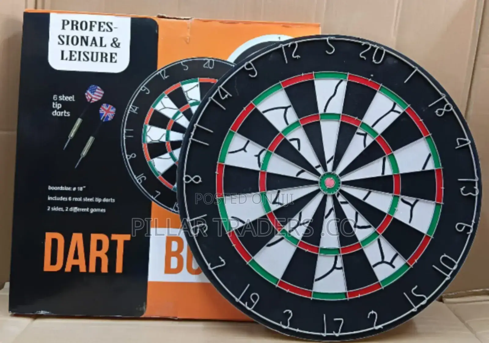Wall Mounted Dart Board With Darts