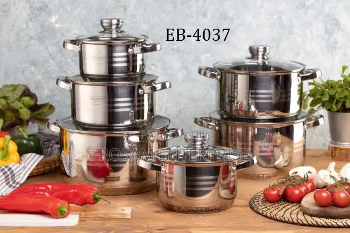 12pc Edenburg Stainless Steel Cookware
