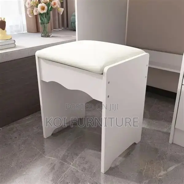 Dressers; White Classic Girls Bedroom Dressing Vanity Chairs