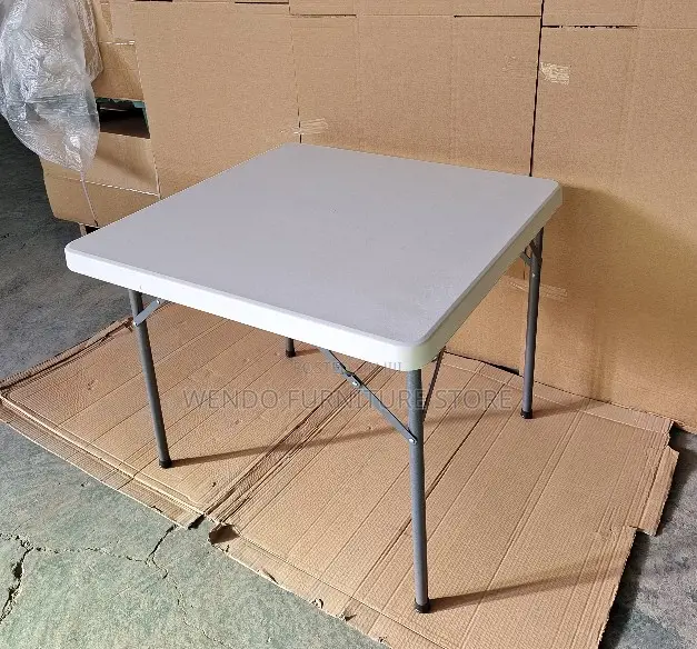 Home Tables; Foldable White Outdoor Picnic Tables