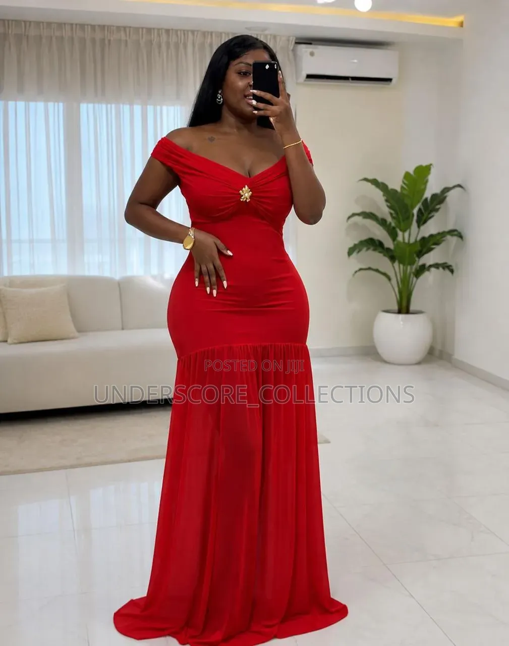 Mermaid Shape Dinner Dresses in Plain Colours