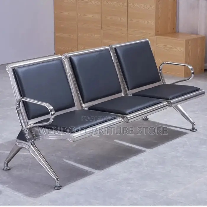 Office Bench; Three Seaters Reception Office Modern Bench