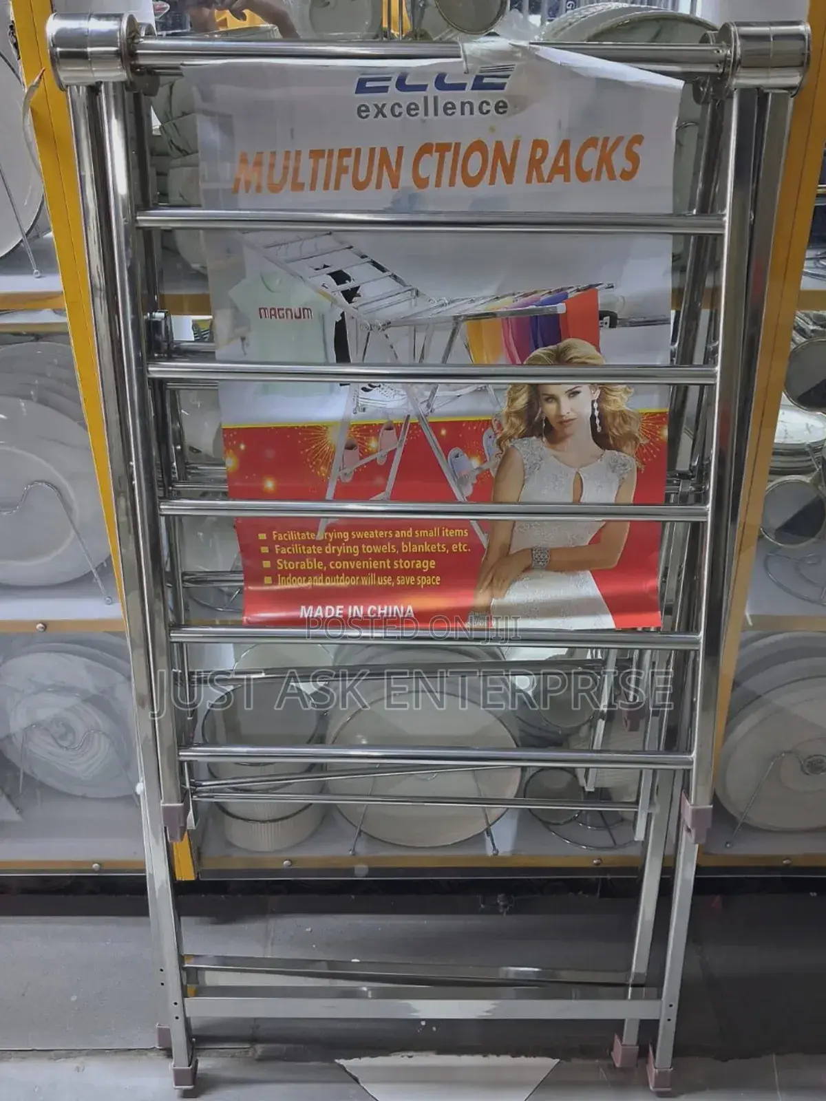 Multifunction Metallic Foldable Clothe Hanger/ Dryer - Heavy-Duty M