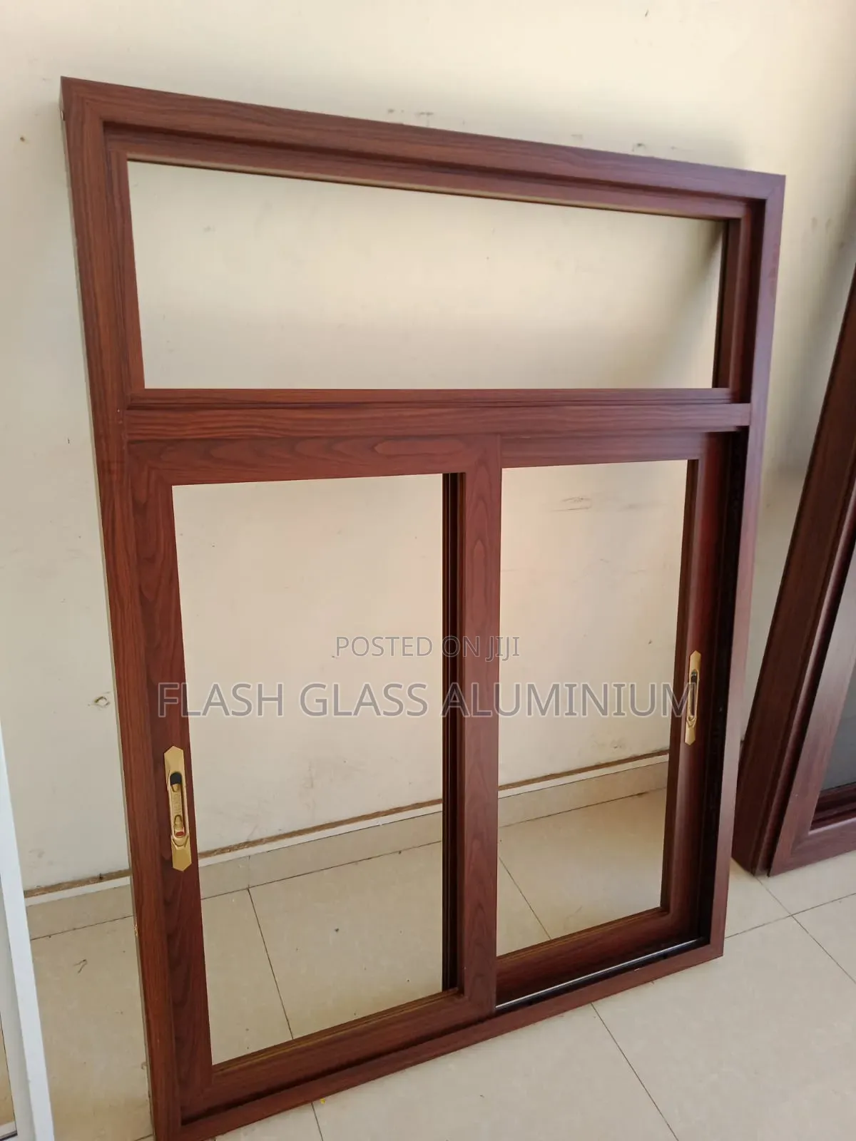 Aluminum Wood Finish Windows