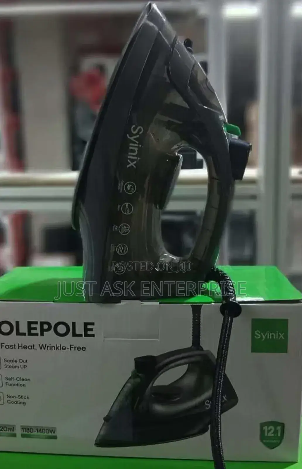 Syinix 1830-2180w Steam Iron Box (Polepole)