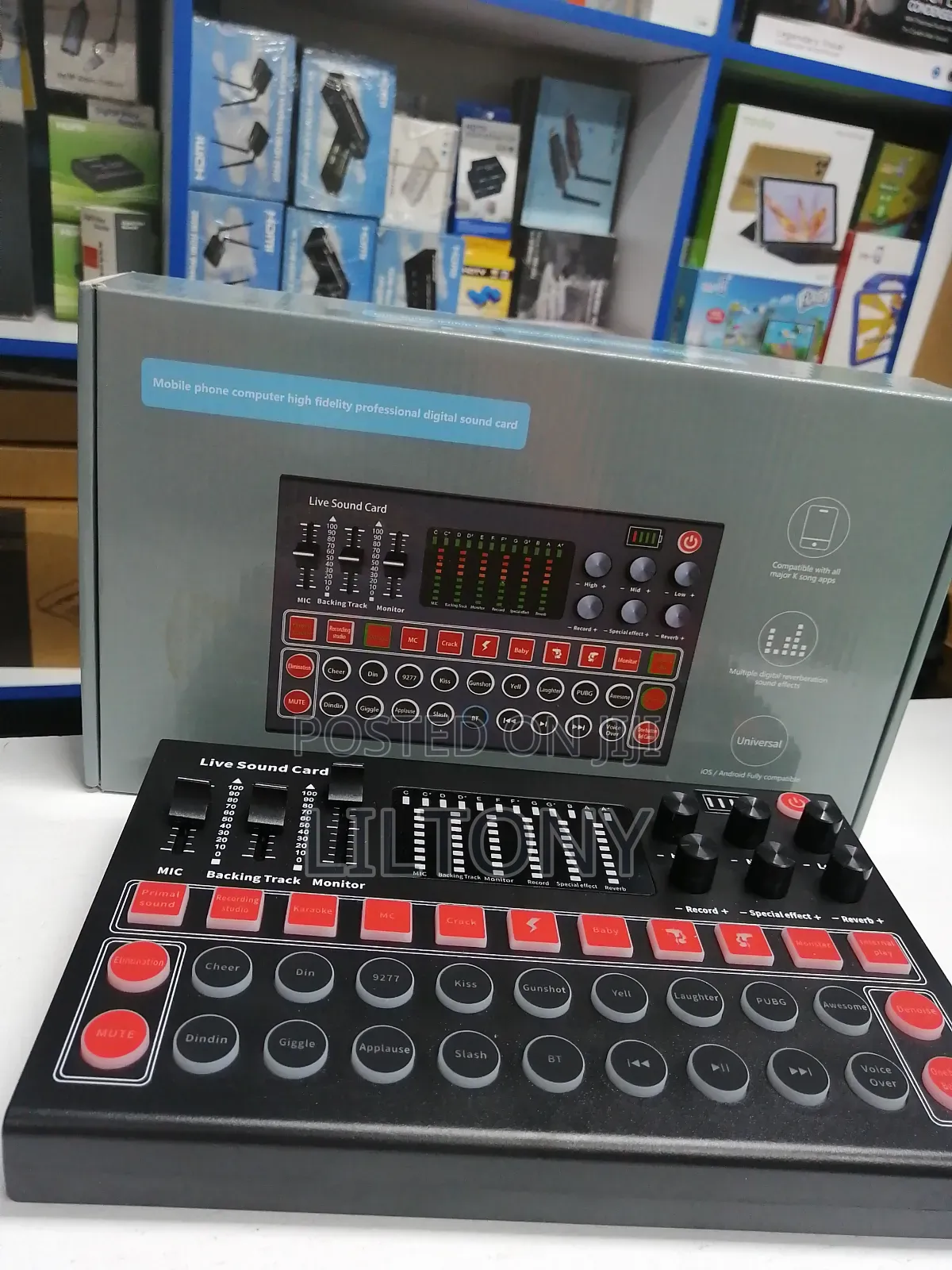 Rechargeable Live Podcast Sound Card
