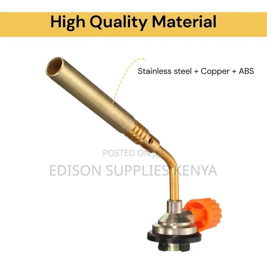 Butane Gas Torch Flame Gun Adjustable Brass Brazing Blow Torches