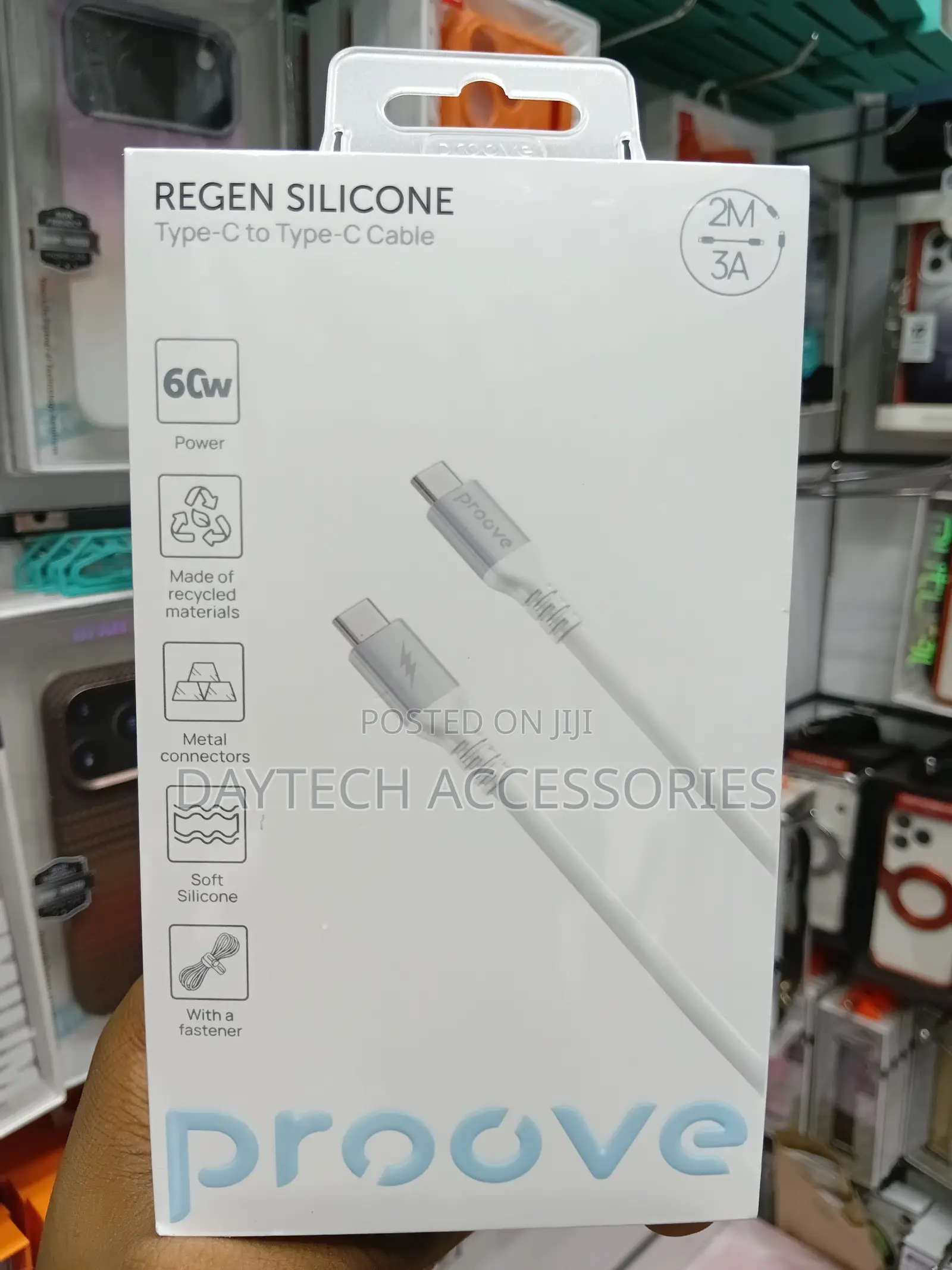 Cable Proove Regen Silicone Type-C to Type-C 60w (2m)