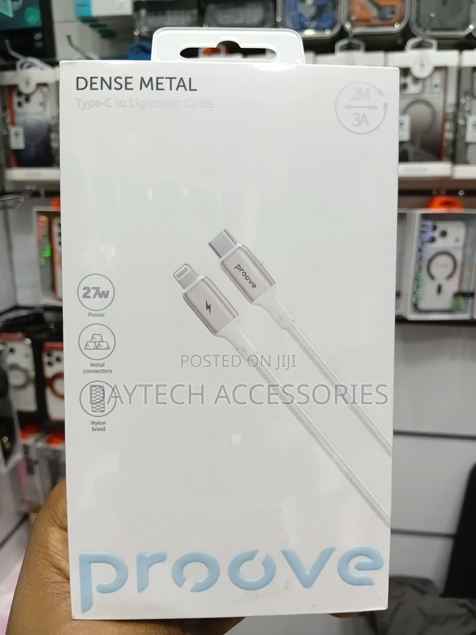 Proove Dense Metal Type-C to Lightning 27w Cable.