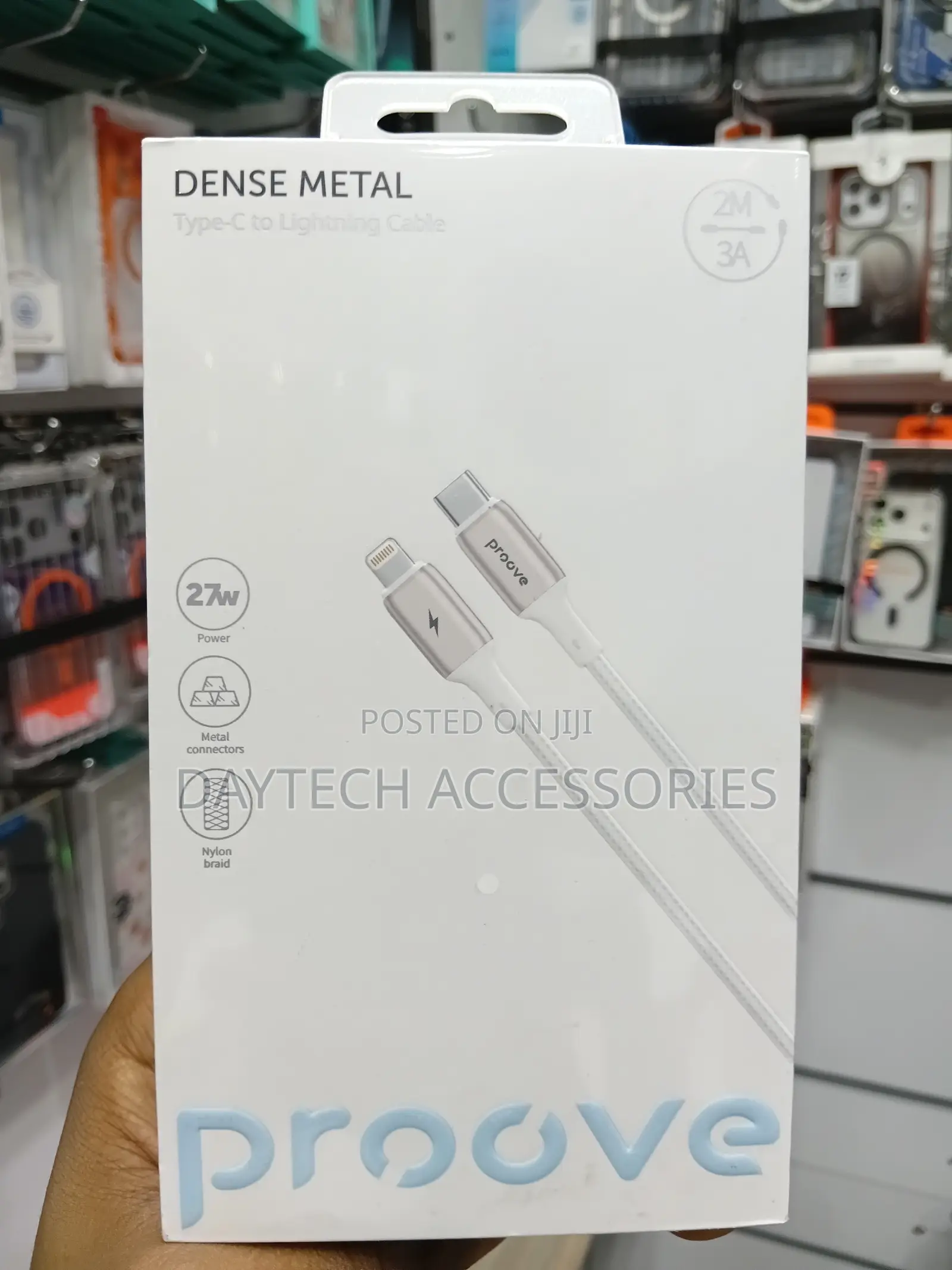 Proove Flex Metal Type-C to Lightning Cable With 27w Power Delivery.