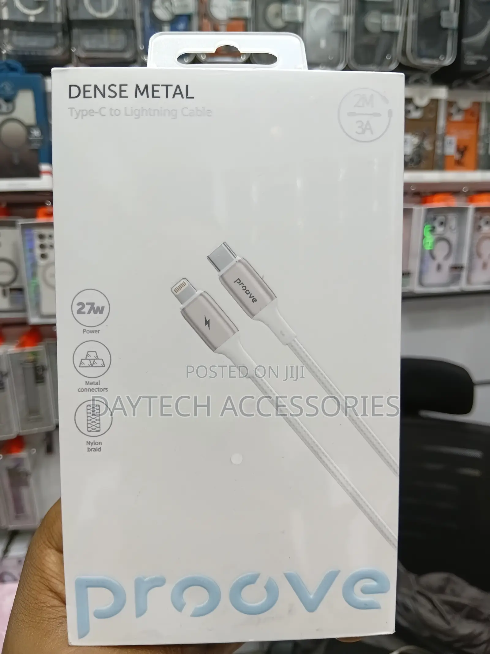 Proove Flex Metal Type-C to Lightning Cable With 27w Power Delivery.