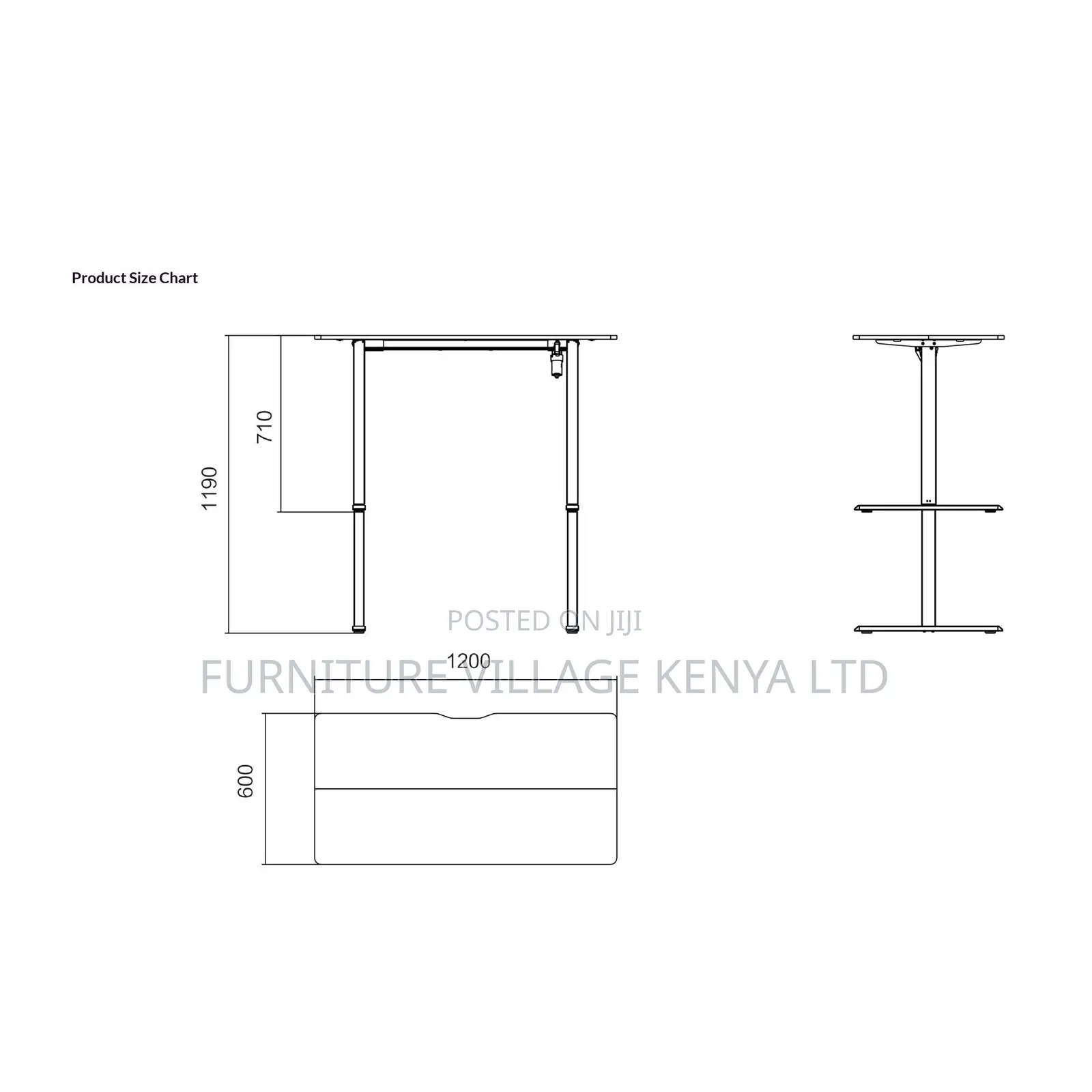 1200mm Smart Electric Height Control Work Desk