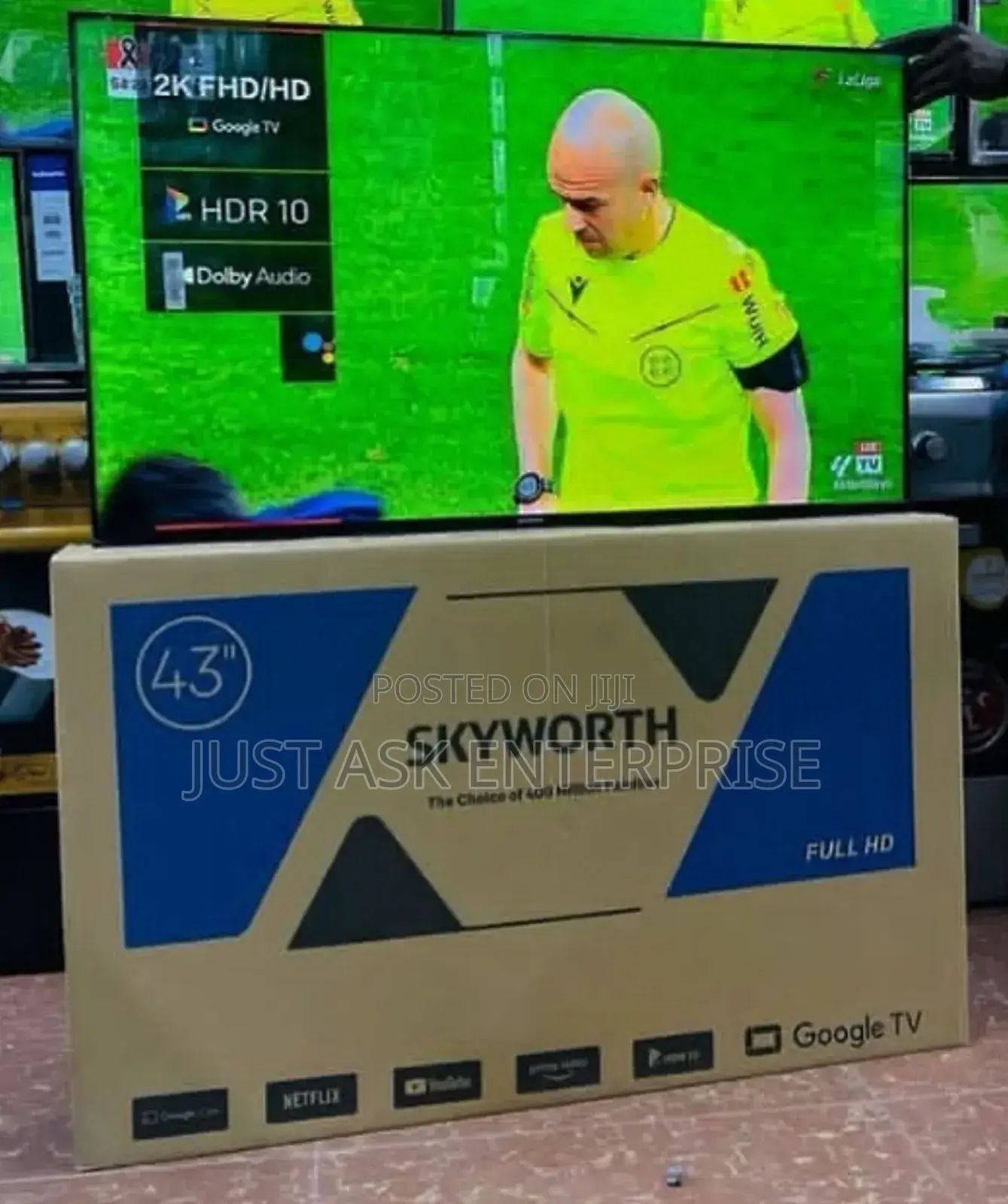 Full Hd Skyworth 43" Inch 1080p Frameless Smart Tv