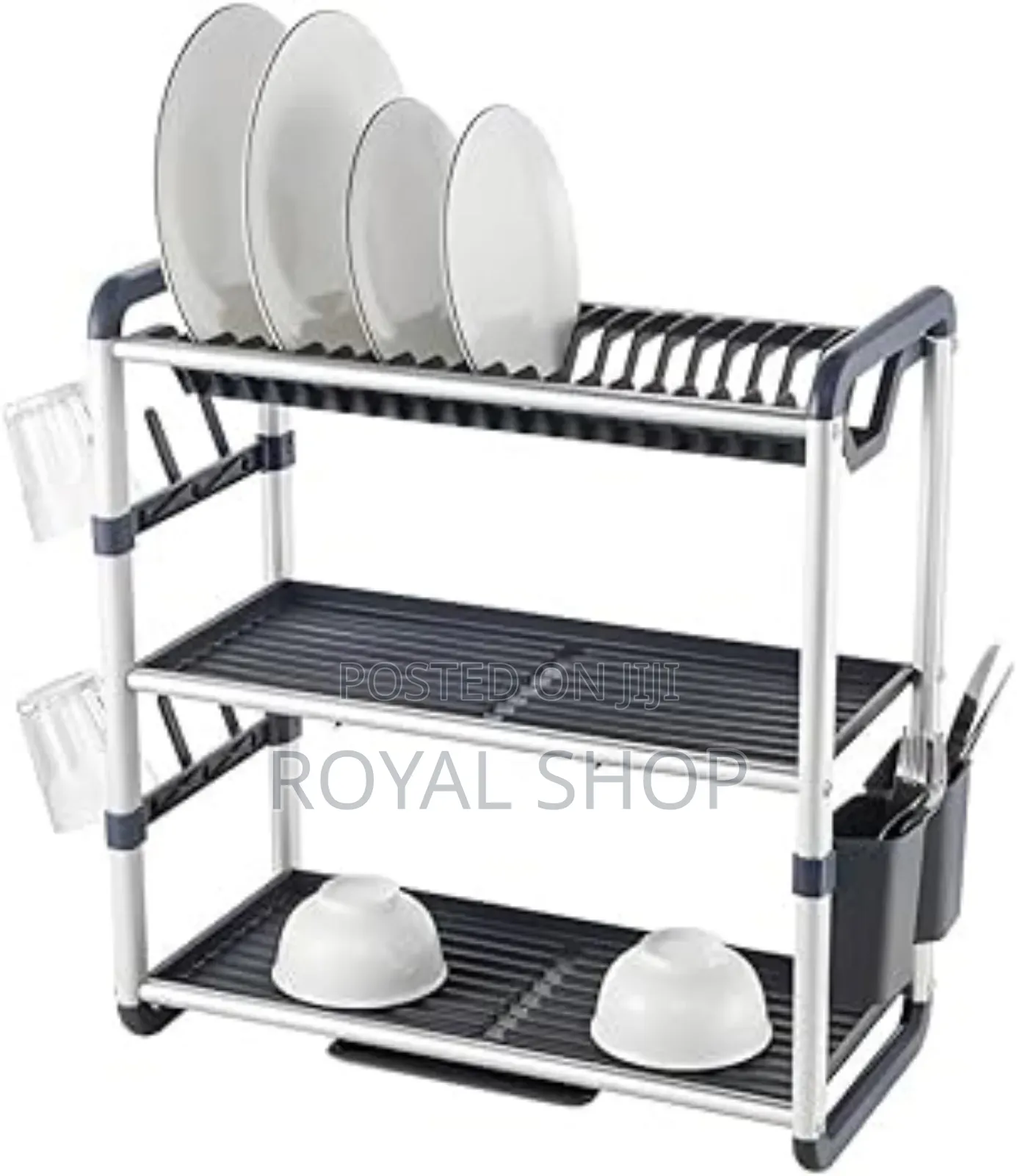 Stainless Steel and Plastic Rack 3tier