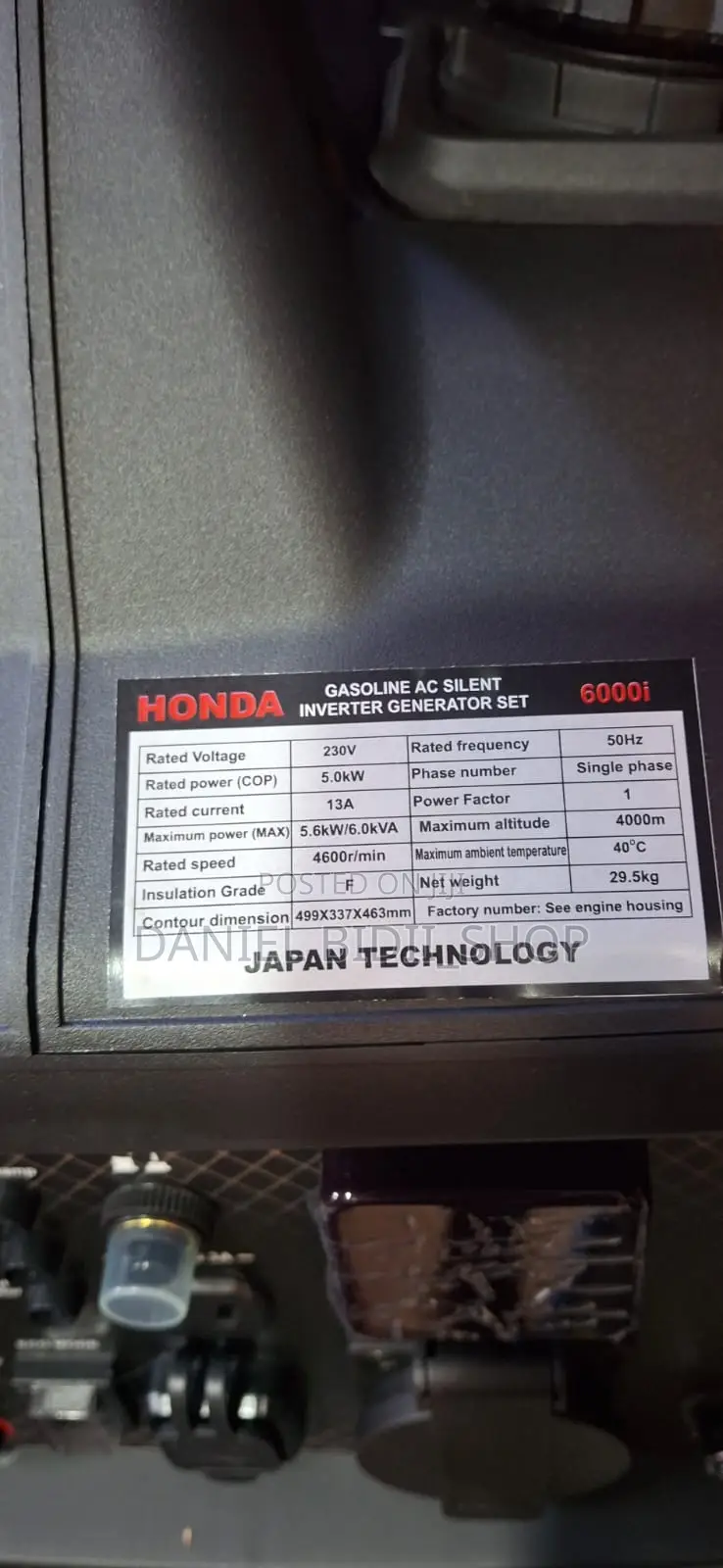 Honda Gasoline Ac Silent Inverter Generator Set 6kva 5kw