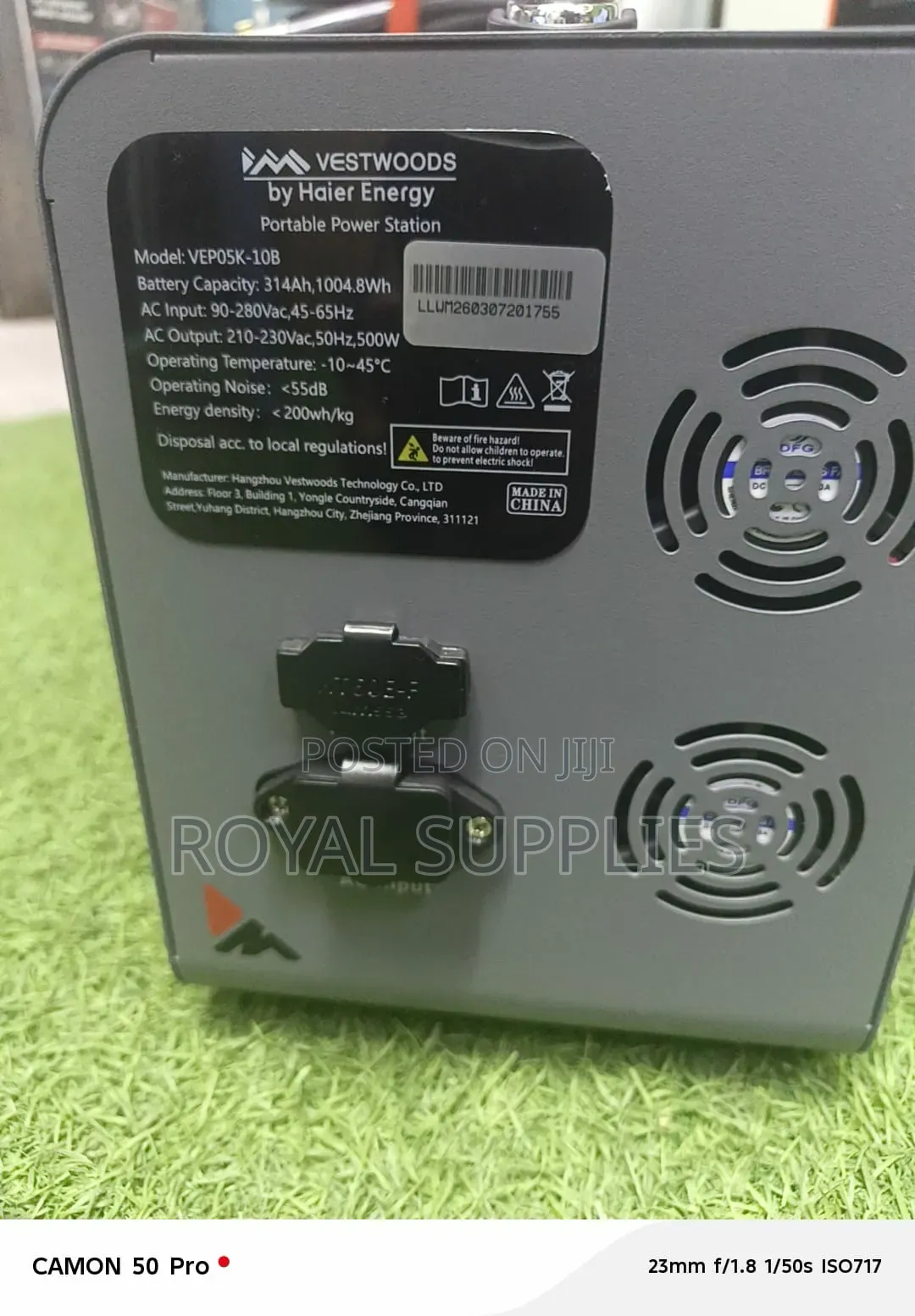Vestwoods 1kwh Portable Power Station
