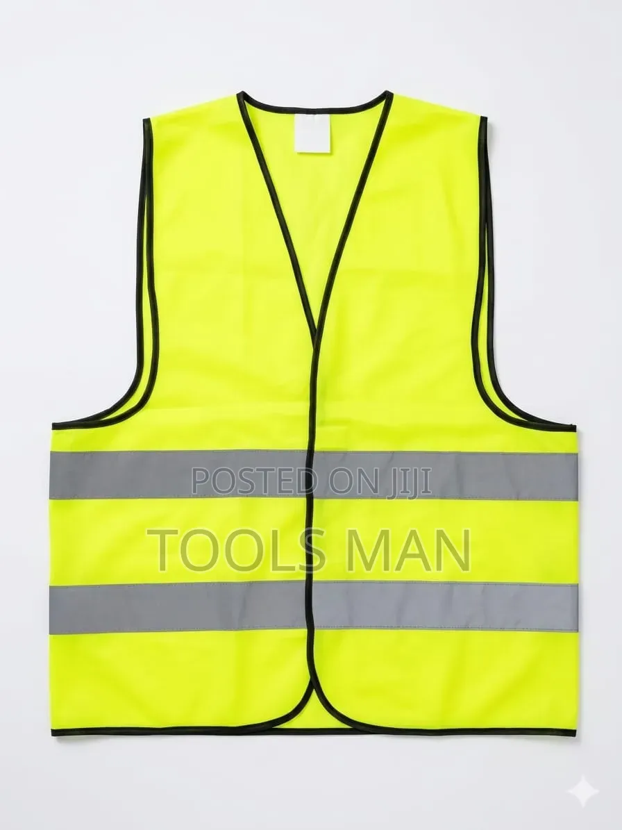 Reflector Vest High Visibility Safety Jacket - Neon Yellow.
