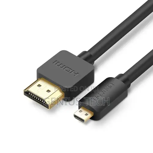 Ugreen Micro Hdmi To Hdmi Cable Male To Male – 1m (Black)