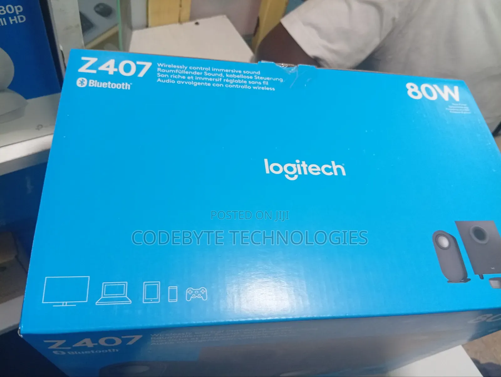 Logitech Z407 Bluetooth Computer Speakers With Subwoofer and Wireless