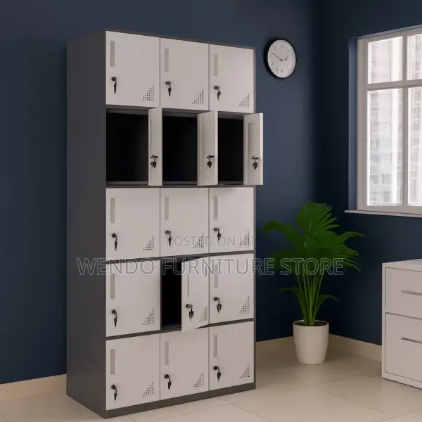 Office Cabinet; 15 Lockers Modern Geera Office Cabinet