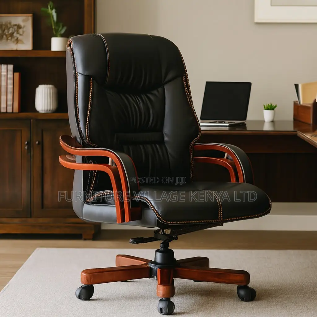 High Back Ceo's Leather Arm Office Task Chair